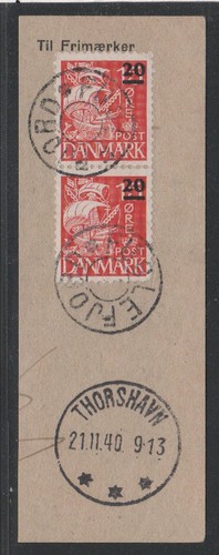 Färoer 1940 sternstempel - färoer,