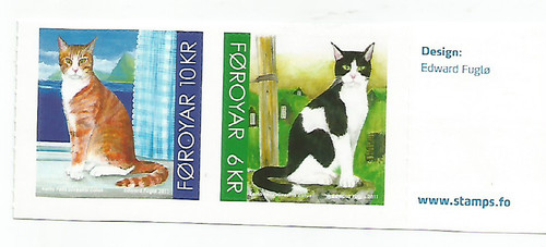 Färöer 717 718 katzen - färöer, (2012)