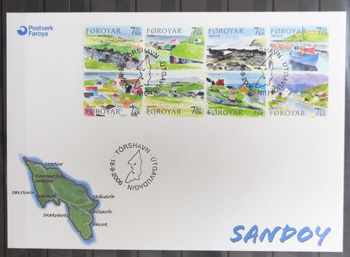 Färöer 576 583 gestempelt - färöer, 576-583