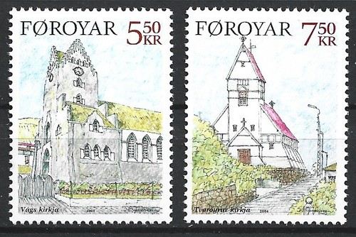 Färöer kirchen satz - färöer,