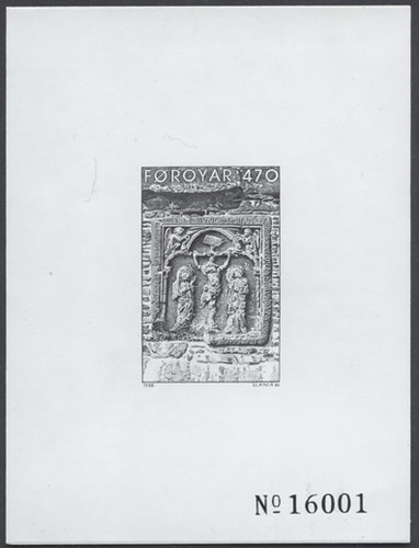 Färöer 1988 schwarzdruck aus - färöer,