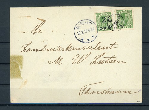 Färöer auf brief - nr.,
