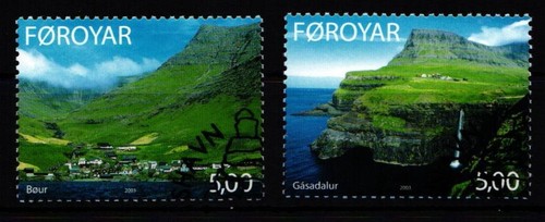 Färöer 446 447 gestempelt - färöer, 446-447