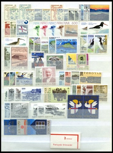 Färöer 1975 komplett - 1975-82,,